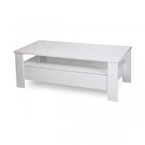 MAX COFFEE TABLE W/DRAWER 125*60*48cm WHITE 202M03BL