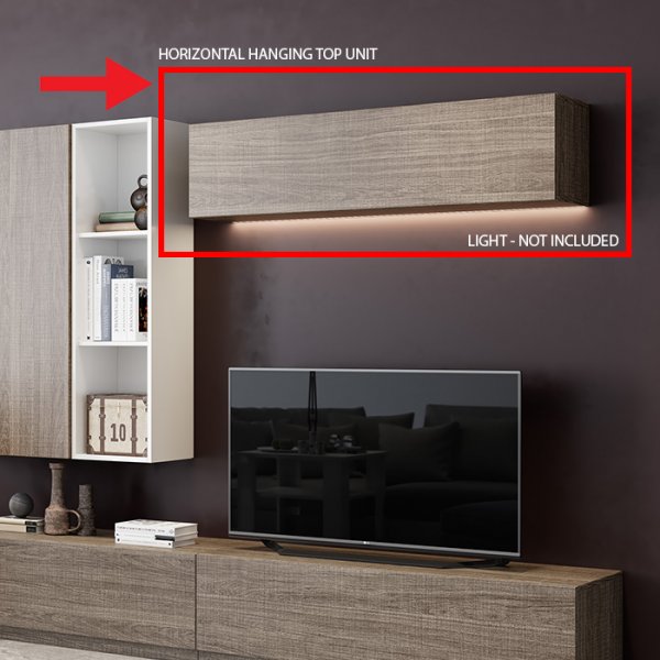MAX WALL CABINET HORIZONTAL – ECLISSE ELM