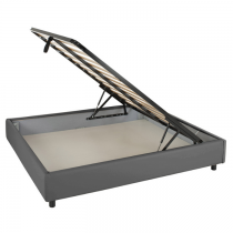 D24 90x190cm NAPOLI STORAGE BED SORO97 DARK GREY K5 +PARTS