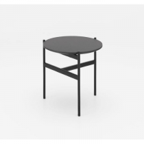 THOR COFFEE TABLE GREY AND BLACK LEGS 40X45