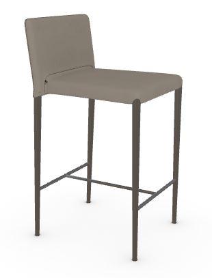 MEMPHIS STOOL WAVE 603 TAUPE WITH BLACK BASE K1