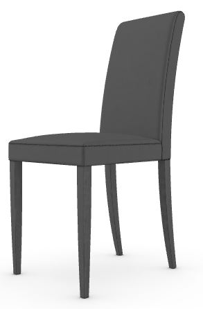 BALLY CHAIR - ANTHRACITE (SOFT TOUCH 4414) WITH ANTHRACITE BASE