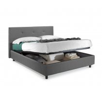 D25 STORAGE BED 90x190cm DARK GREY K6