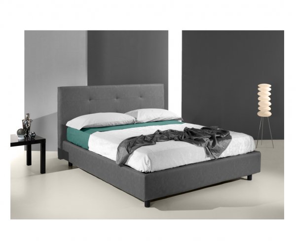 D25 STORAGE BED 90x190cm DARK GREY K6