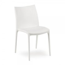 1pc left ZIP PLASTIC CHAIR WHITE