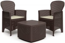 3PCS TREE SINGLE SOFA & TABLE SET MOKA