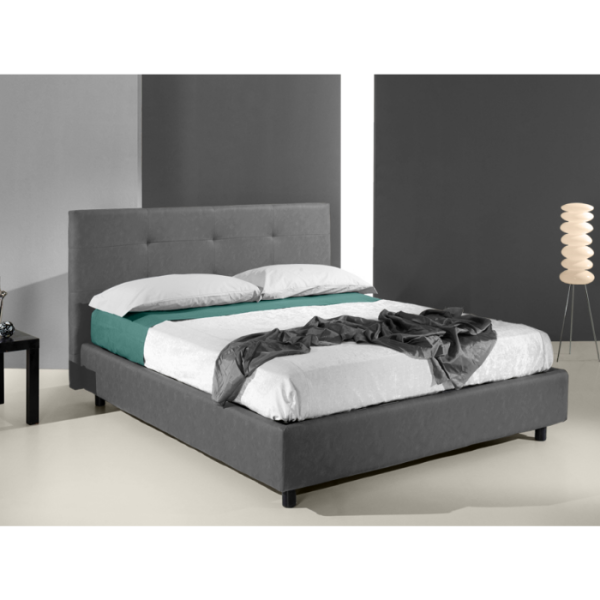 D25 NAPOLI STORAGE BED 160x190 DARK GREY SORO97 K5