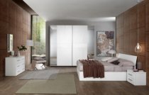MARINA 2A SLIDING DOOR BEDROOM Set White