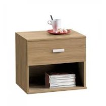 NIGHT STAND 1 DRAWER 96C02P NOCE PURO
