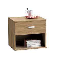 NIGHT STAND 1 DRAWER 96C02P NOCE PURO