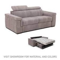 POKER 3 SEATER SOFABED MICROFIBER 40 DARK TAUPE