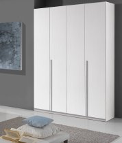 GIOTTO WHITE 4DR SINGLE X2 BEDROOM SET without mirror