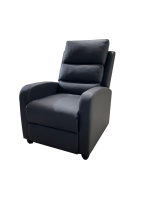 D25 MANUAL RECLINING ARMCHAIR STAR PU GREY 04116