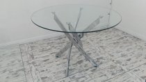 TEMPERED GLASS ROUND TABLE KT-121 110cm