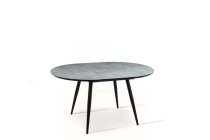 GOOSE TABLE CEMENT GREY ANTRACITE METAL BASE