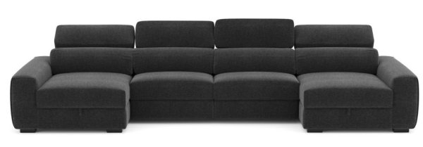 MINO U SHAPE SLIDING SOFA G3101 BLACK