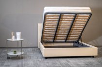 D25 140x190cm ROMANTIC STORAGE BED BACOS 0011 GREY